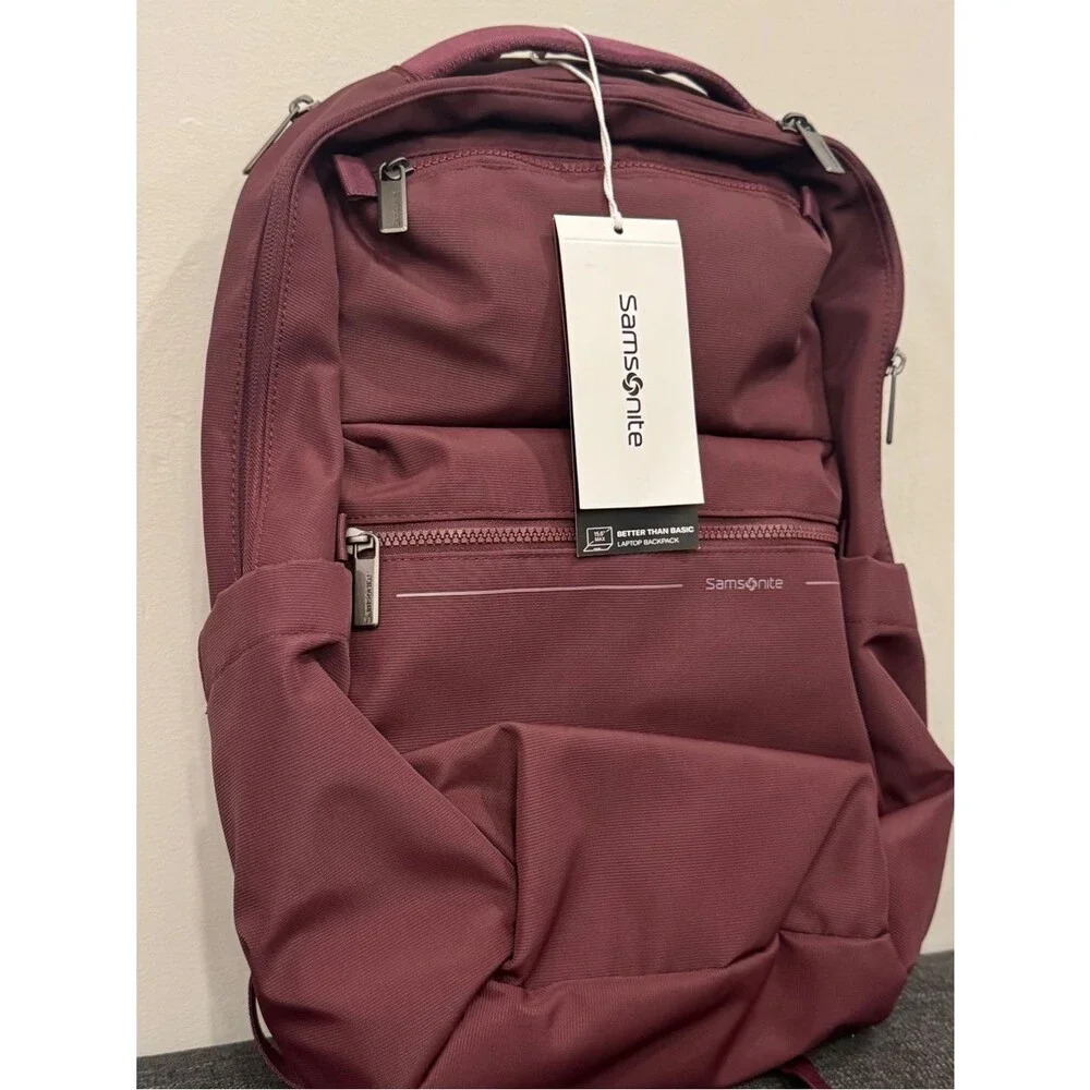 Samsonite Better Than Basic Backpack Men's Maroon Backpack Merlot bag